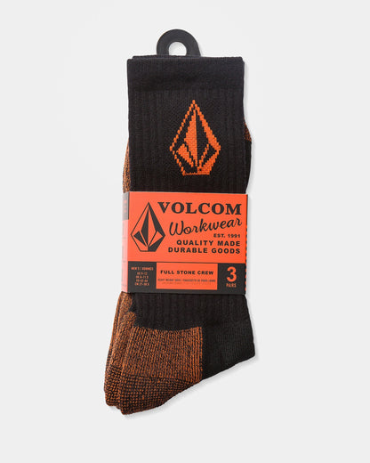 Chaussettes Volcom Workwear (3 Paires) - Black