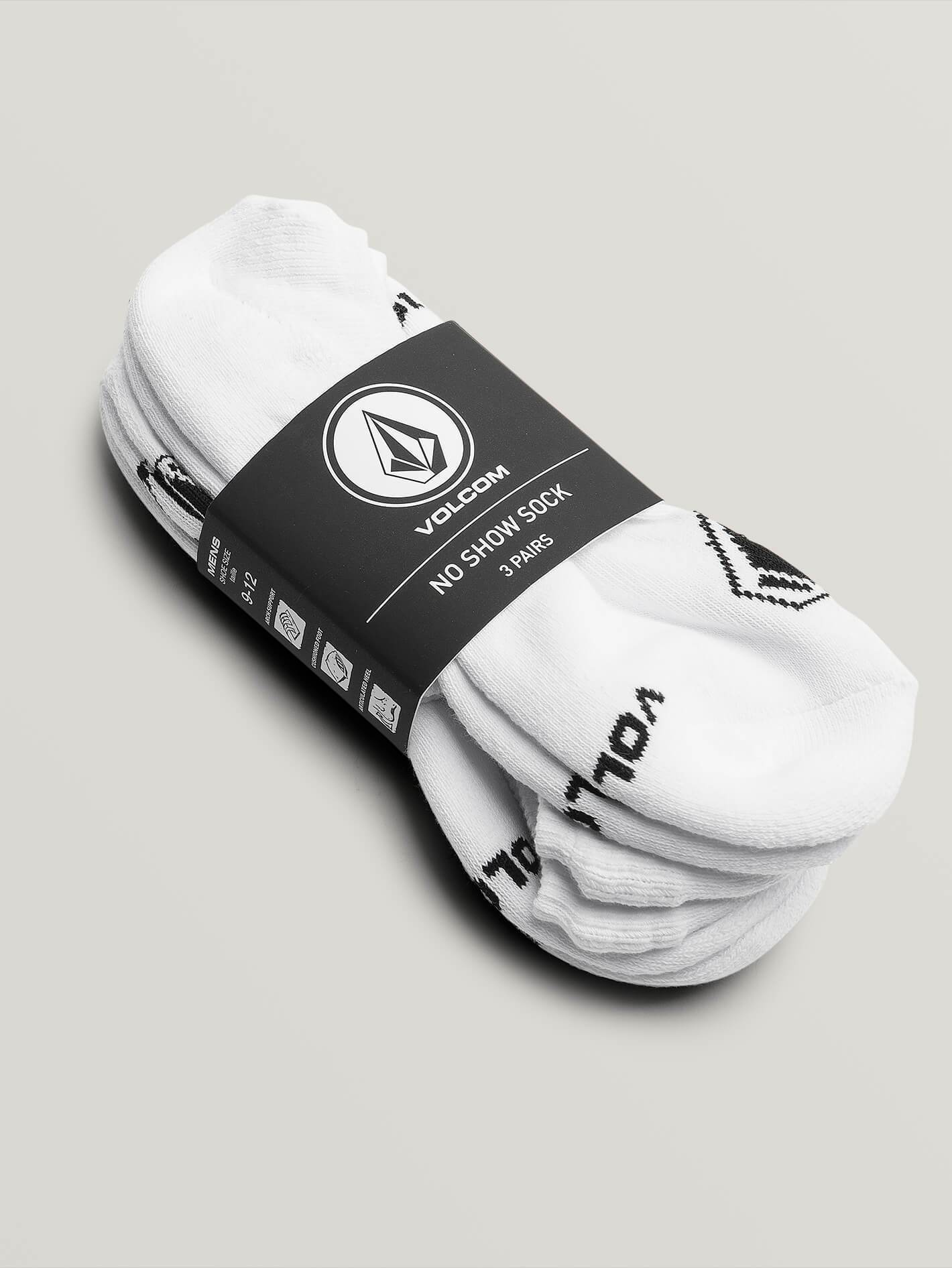 Chaussettes Stones No show - Pack de 3 - WHITE