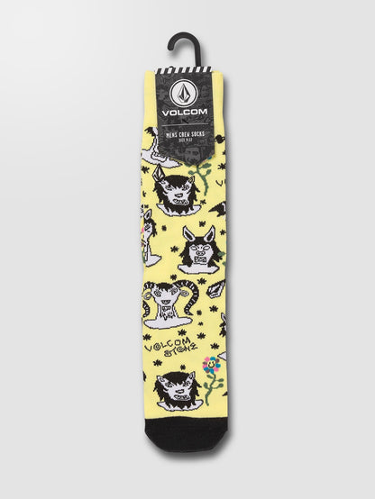 Vitals Ozzy Surf Socks - GLIMMER YELLOW