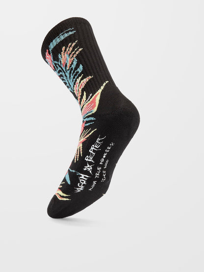 V Ent Pepper Socks - BLACK