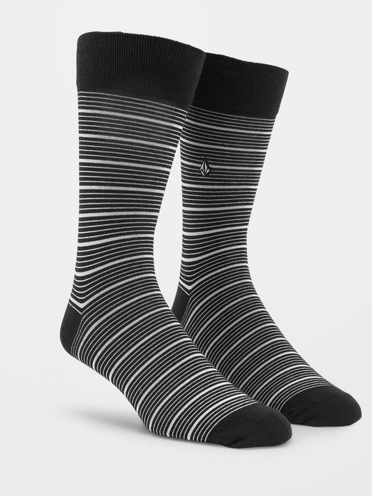 Chaussettes True - BLACK WHITE