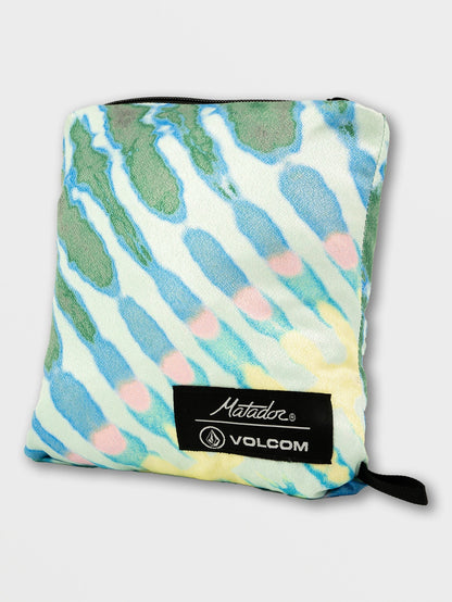 Matador X Volcom compact towel poncho - TIE DYE