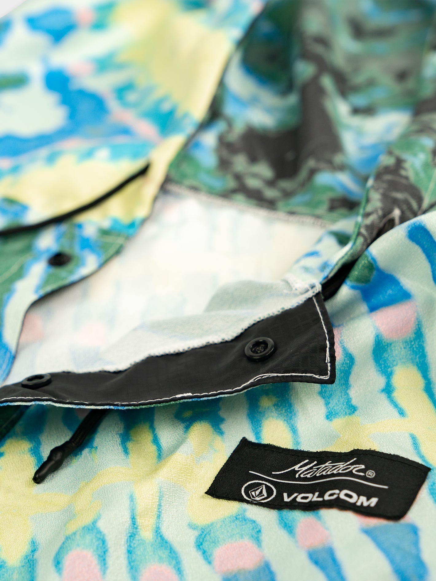 Matador X Volcom compact towel poncho - TIE DYE