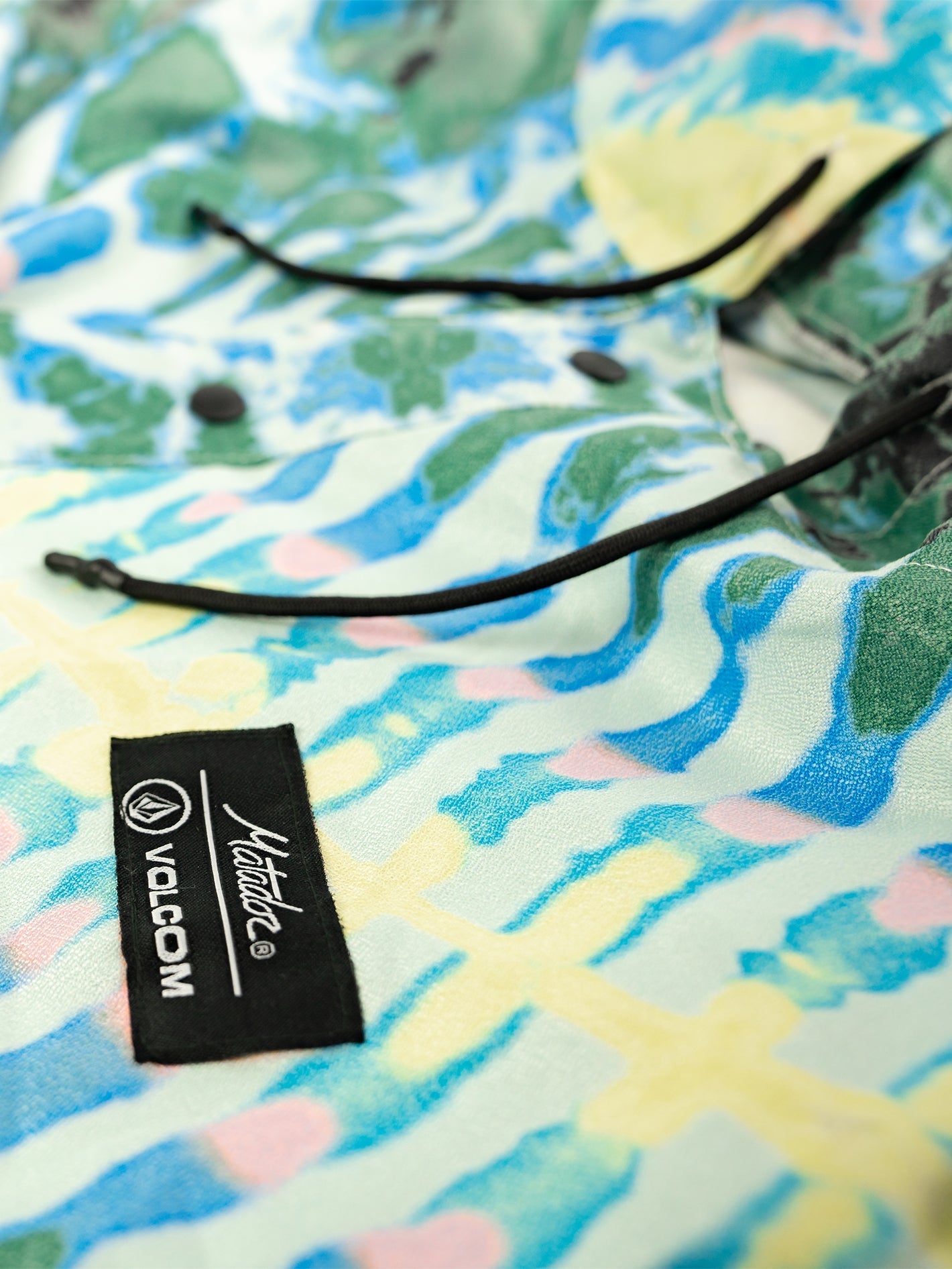 Matador X Volcom compact towel poncho - TIE DYE