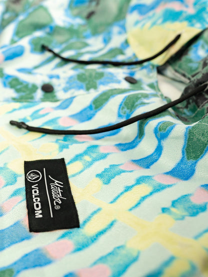 Matador X Volcom compact towel poncho - TIE DYE