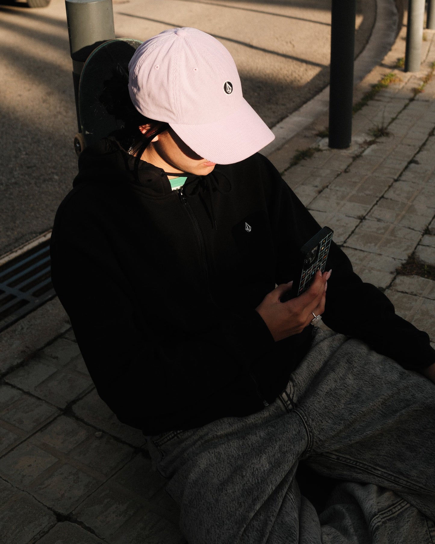 Circle Stone Cord Dad Cap - STAUBIGES LAVENDEL