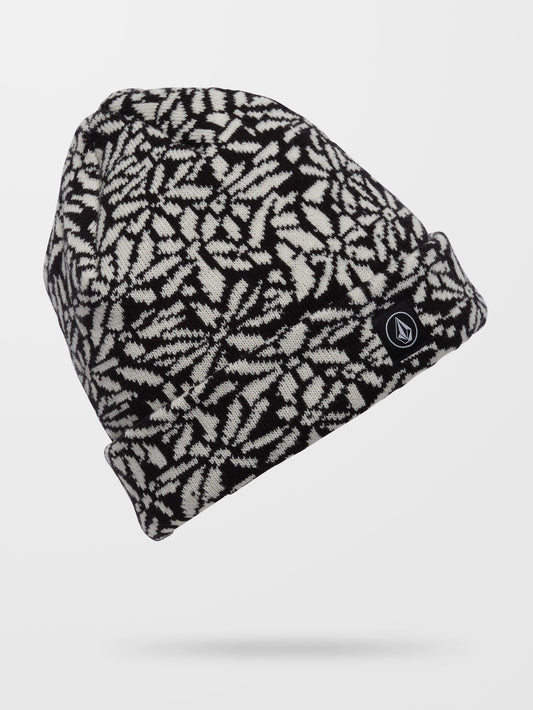 Full Stone Jacquard Beanie - SCHWARZ
