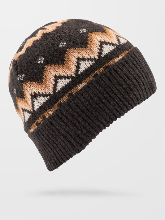 Nicht Fairisle Beanie - VINTAGE SCHWARZ