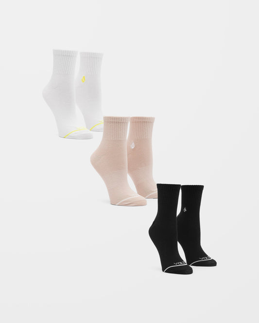 The new Crew Socks (3 Pairs) - ASSORTED COLORS