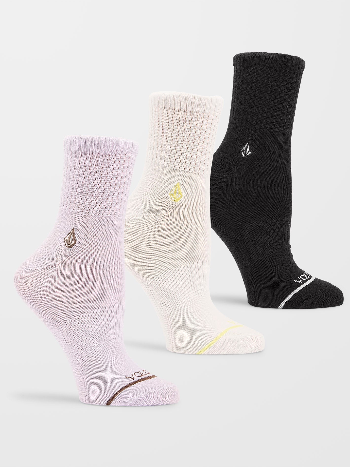 Die neuen Crew-Socken (3 Paar) – VERSCHIEDENE FARBEN