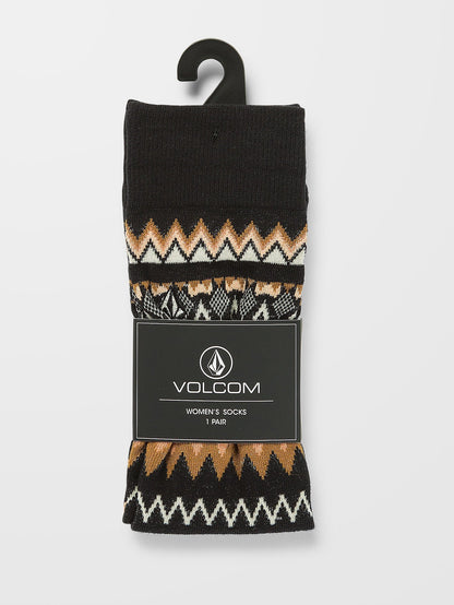 Chaussettes Not Fairisle - VINTAGE BLACK