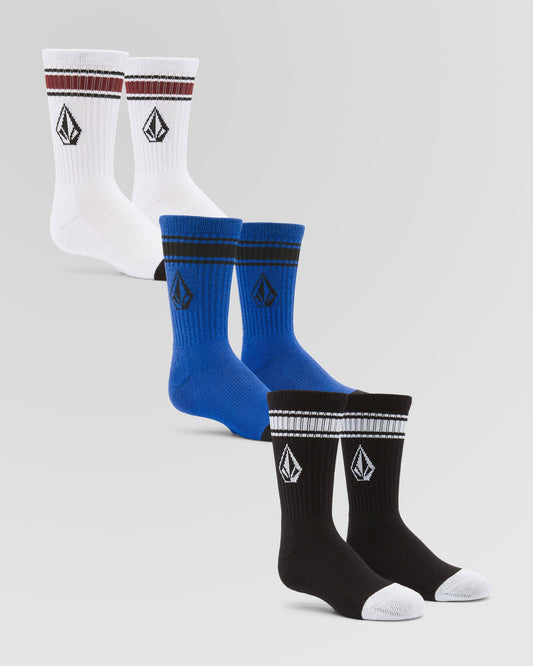 Full Stone Socks (3 Pairs) - Multi - (KIDS)