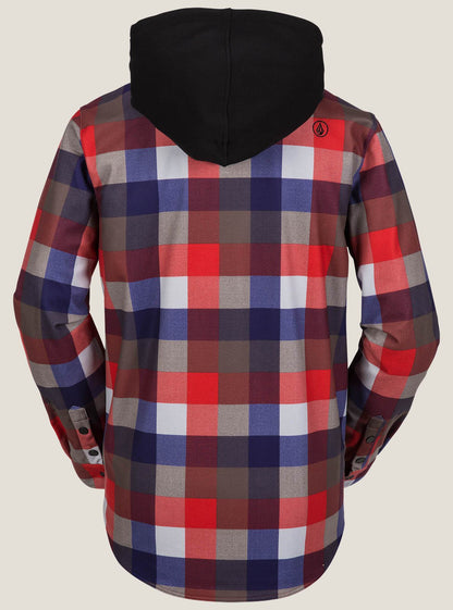 Field Bonded Flannel Jacket - Fire Red