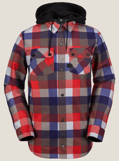Field Bonded Flannel Jacket - Fire Red