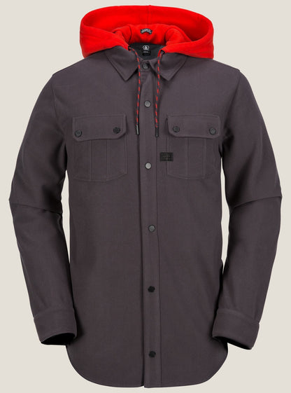 Field Bonded Flanelljacke - Vintage Schwarz