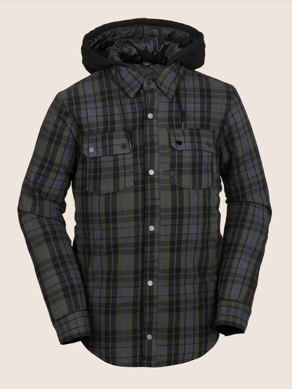 Field Ins Flannel Snow Jacket - Black