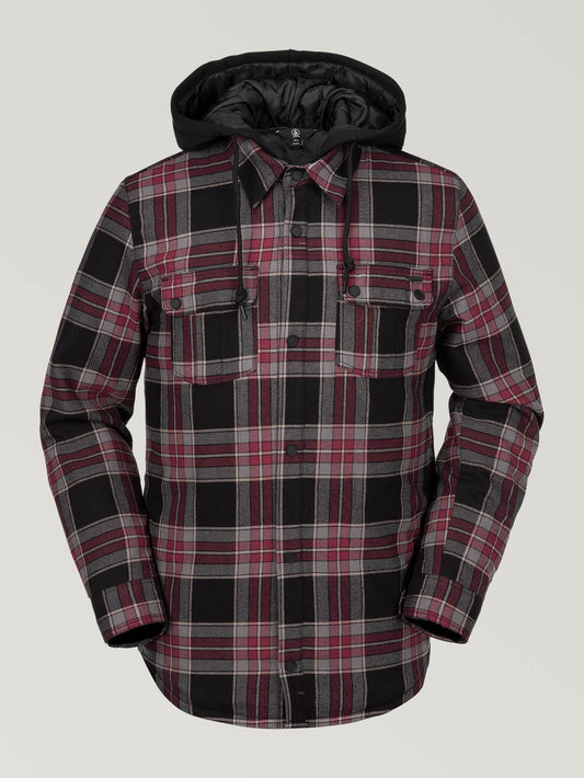 Field Isolierte Flanelljacke – ROT