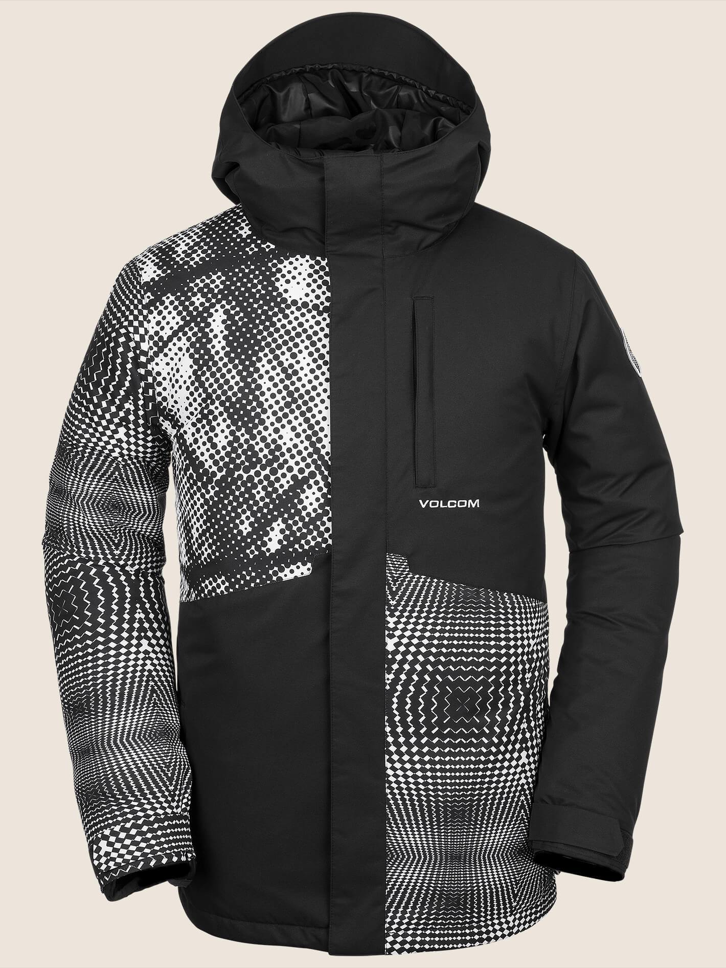 17 Forty Ins Snow Jacket - Black White