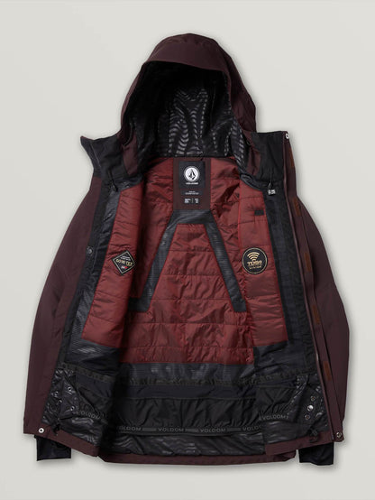 Gore-Tex Tds 2L Schneejacke - SCHWARZ ROT