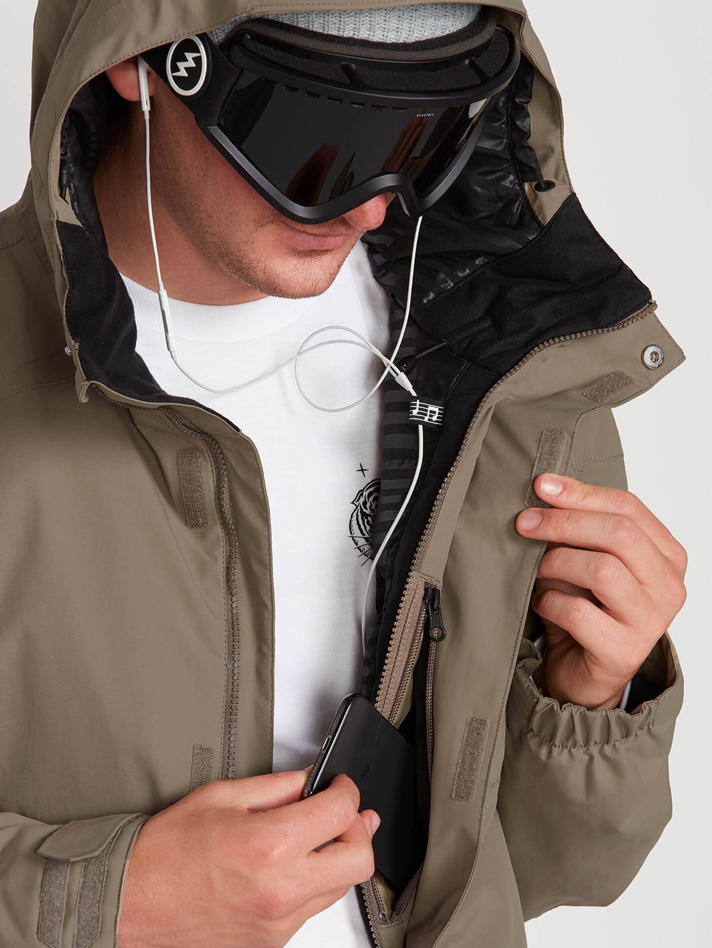 Isolierte Gore-Tex L Schneejacke - TEAK