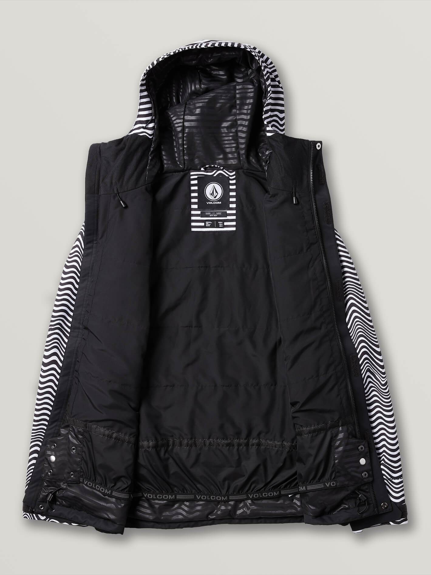 Forty 17 Isolierte Schneejacke – SCHWARZE STREIFEN