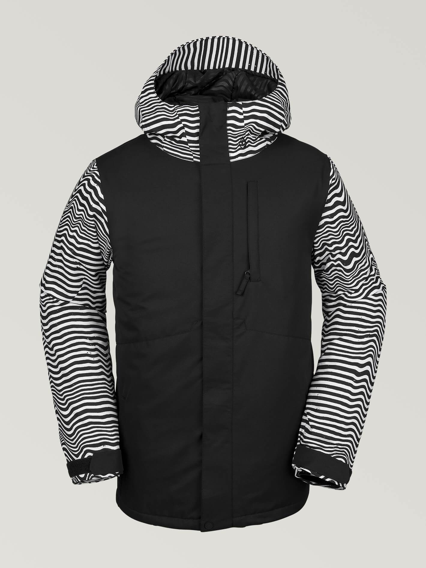 Forty 17 Isolierte Schneejacke – SCHWARZE STREIFEN