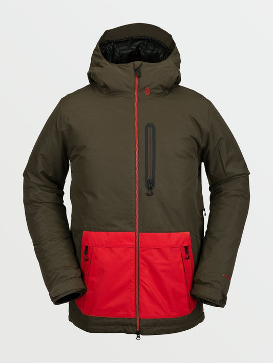 Deadly Stones Isolierte Schneejacke - Schwarz Militär