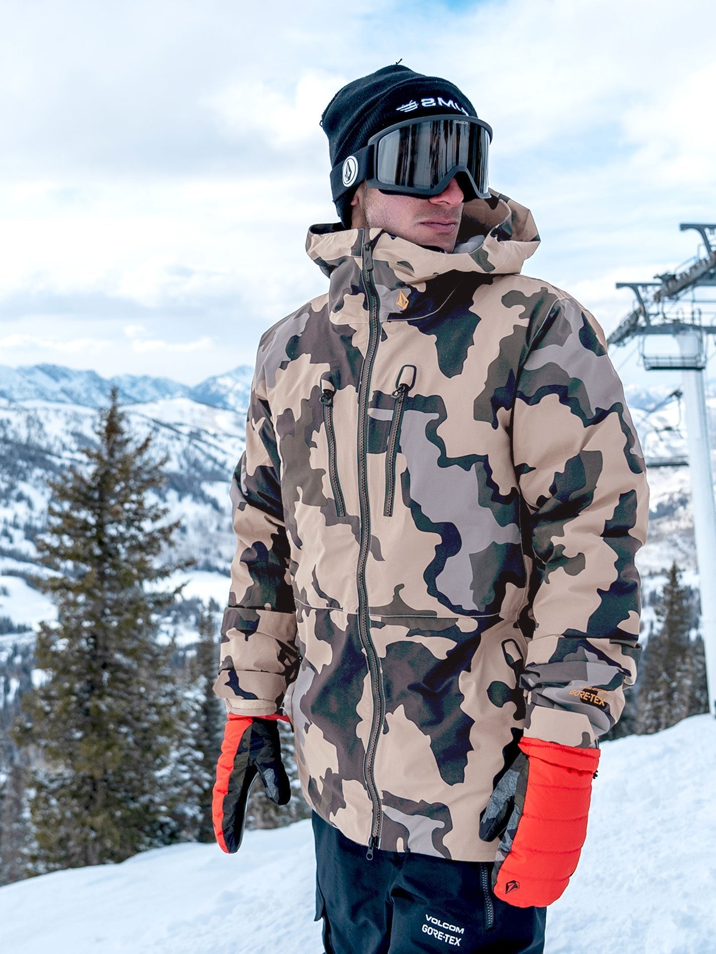 Tds Inf Gore-Tex snow jacket - DRILL KHAKI