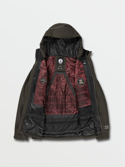 Tds 2L Gore-Tex Schneejacke - SCHWARZ GRÜN