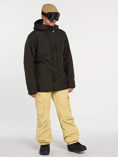 Tds 2L Gore-Tex Schneejacke - SCHWARZ GRÜN