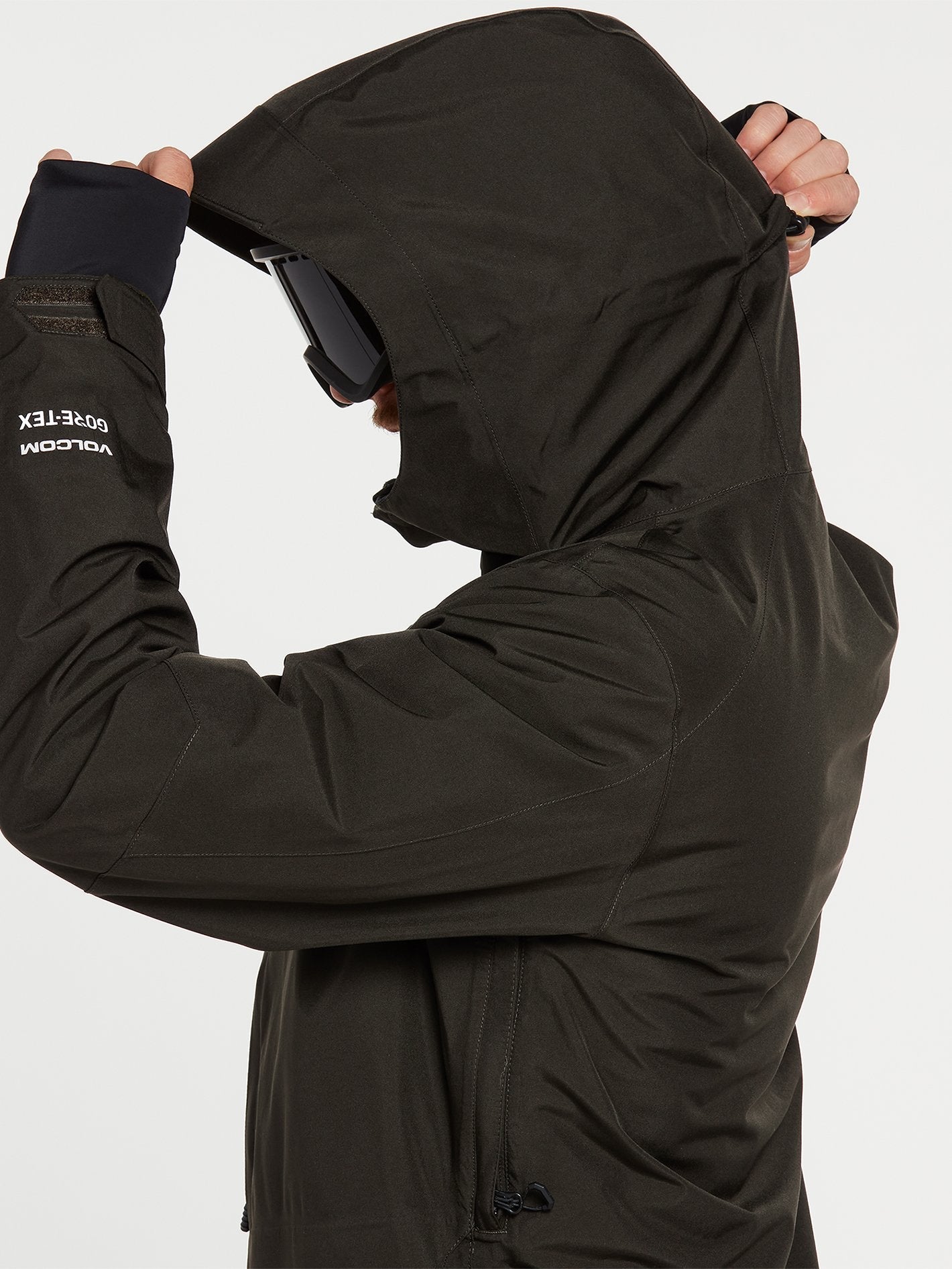 Tds 2L Gore-Tex Schneejacke - SCHWARZ GRÜN