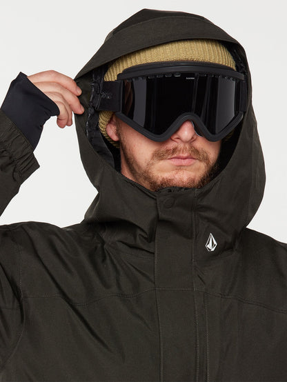 Tds 2L Gore-Tex Schneejacke - SCHWARZ GRÜN