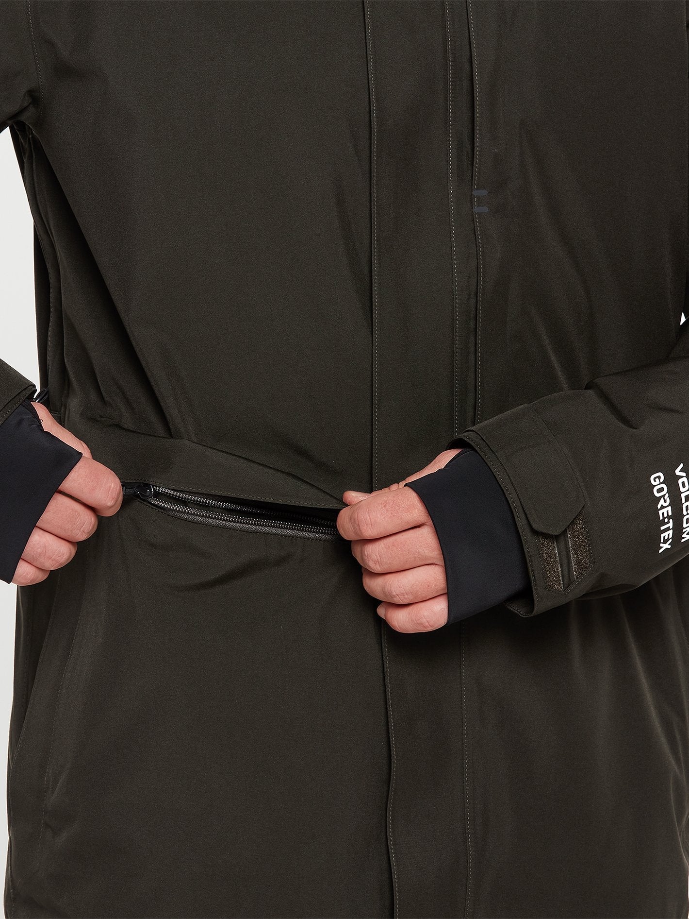 Tds 2L Gore-Tex Schneejacke - SCHWARZ GRÜN