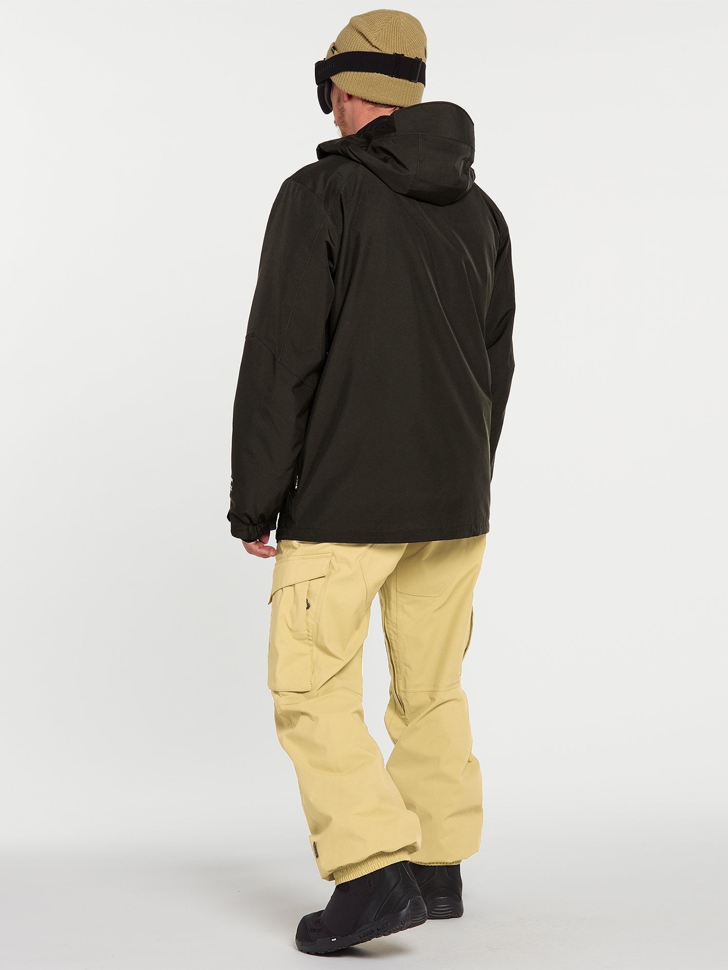 Tds 2L Gore-Tex Schneejacke - SCHWARZ GRÜN