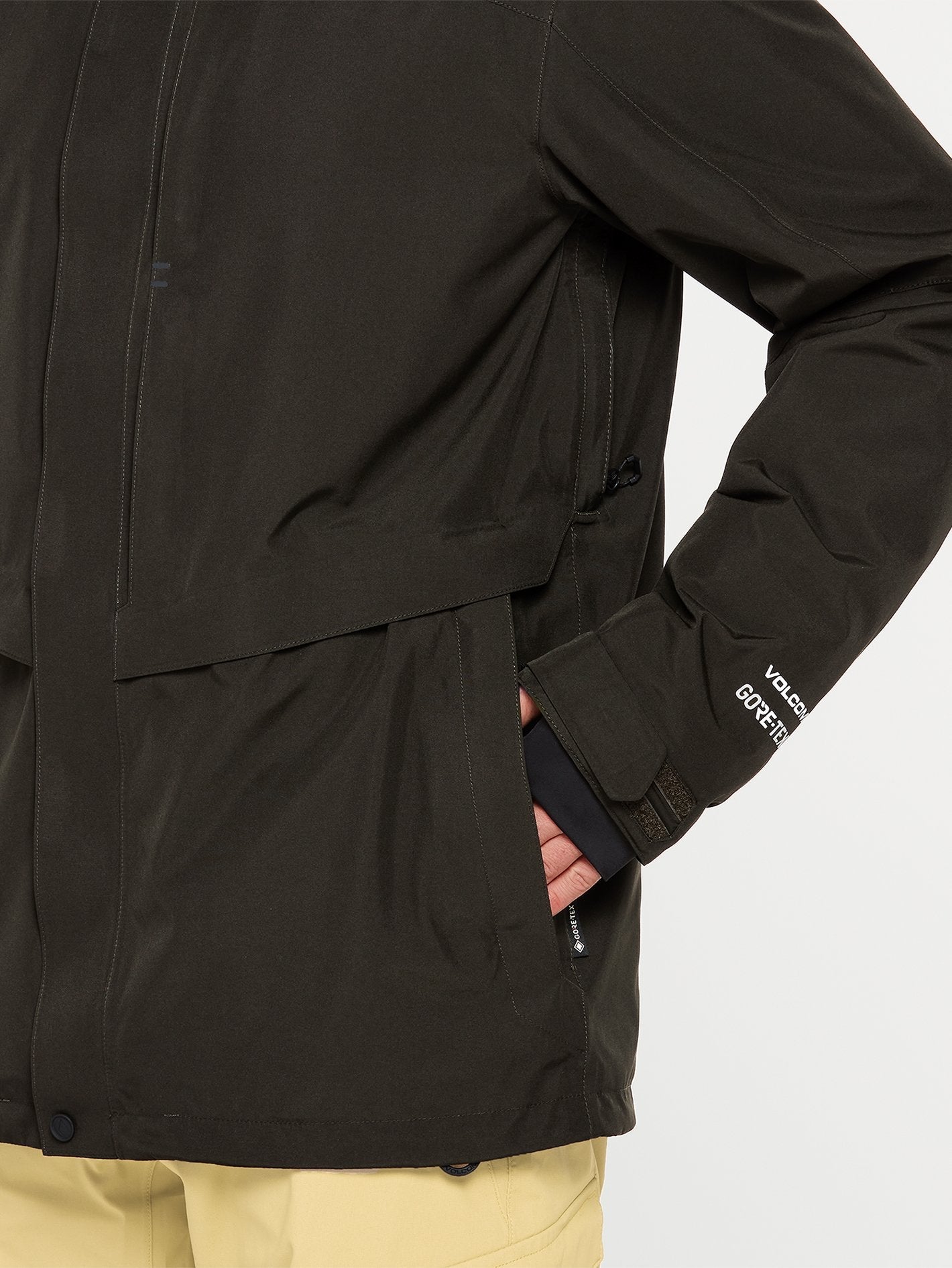 Tds 2L Gore-Tex Schneejacke - SCHWARZ GRÜN