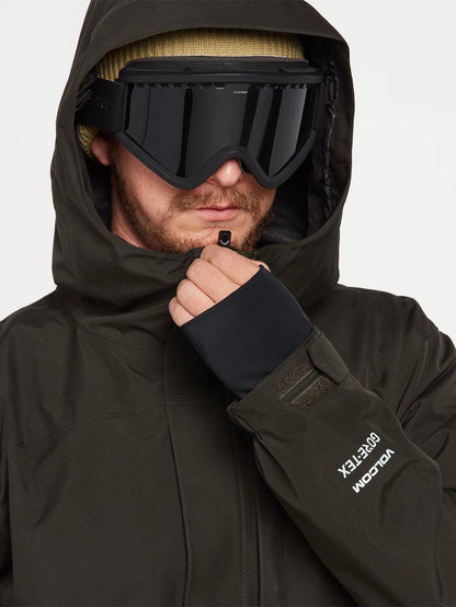 Tds 2L Gore-Tex Schneejacke - SCHWARZ GRÜN