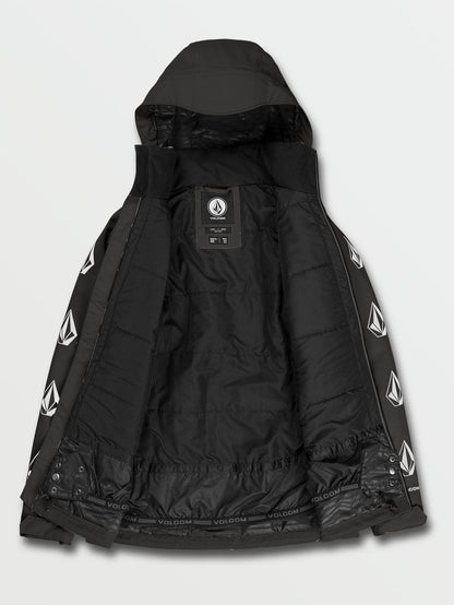 Deadly Stones Isolierte Schneejacke – SCHWARZ