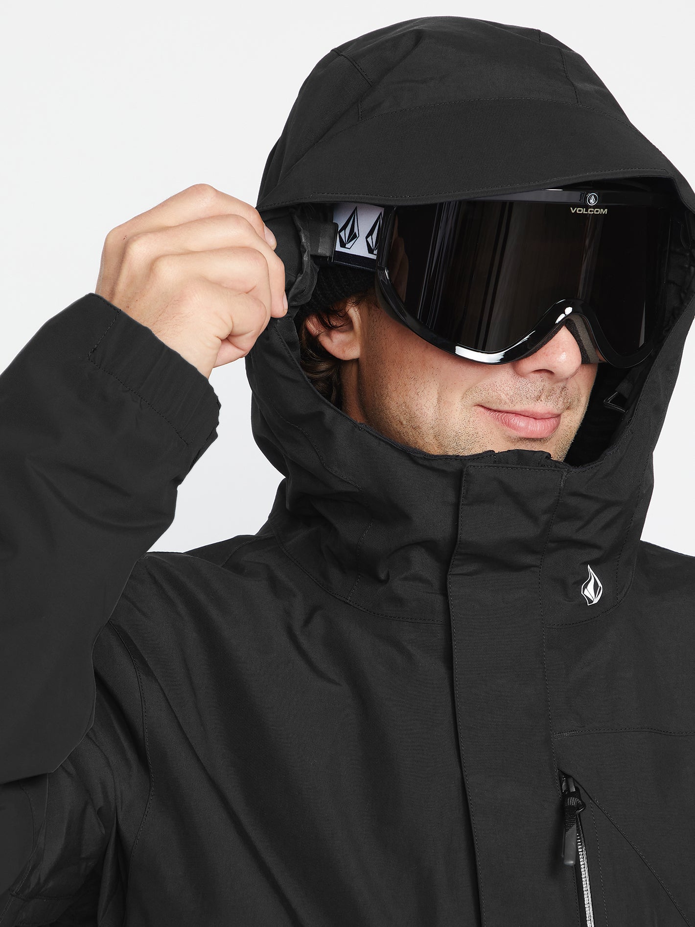 Schneejacke L Insulated Gore-Tex - Schwarz