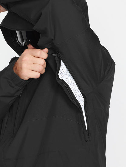 Schneejacke L Insulated Gore-Tex - Schwarz