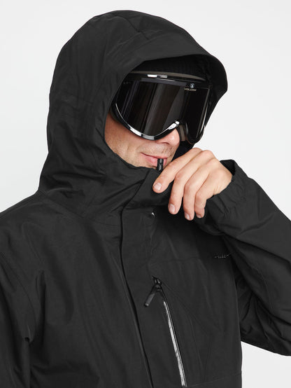 Schneejacke L Insulated Gore-Tex - Schwarz