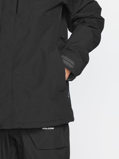 Schneejacke L Insulated Gore-Tex - Schwarz