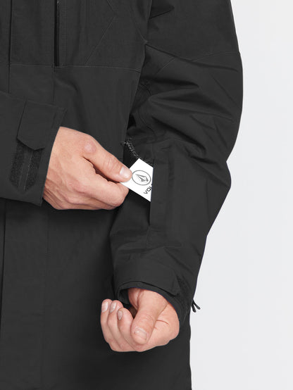 Schneejacke L Insulated Gore-Tex - Schwarz