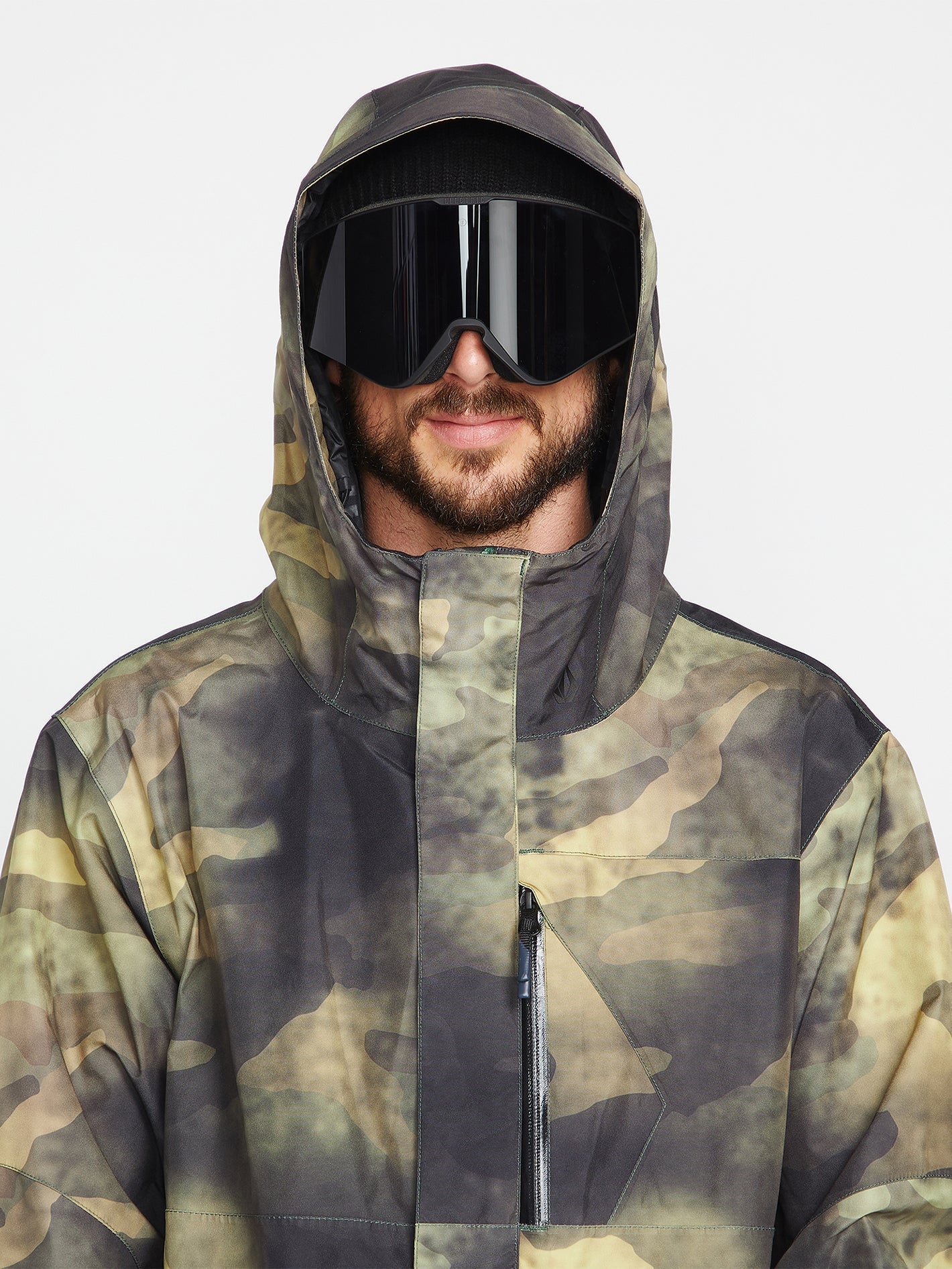 Schneejacke L Isoliertes Gore-Tex - Camouflage