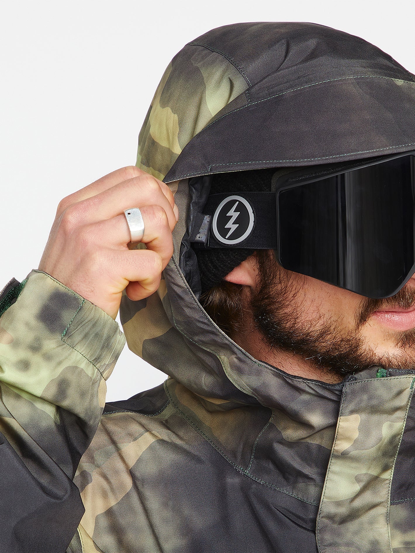 Schneejacke L Isoliertes Gore-Tex - Camouflage