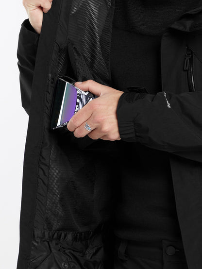Gore-Tex L Isolierte Jacke - SCHWARZ
