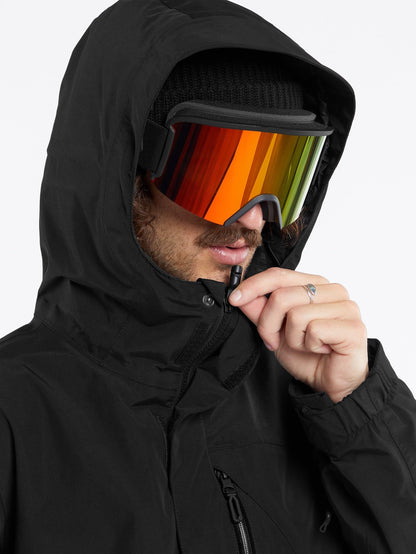 Gore-Tex L Isolierte Jacke - SCHWARZ