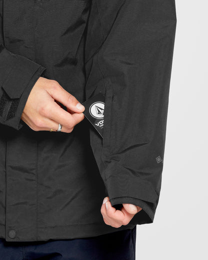 Jacke L Isoliertes Gore-Tex - Schwarz
