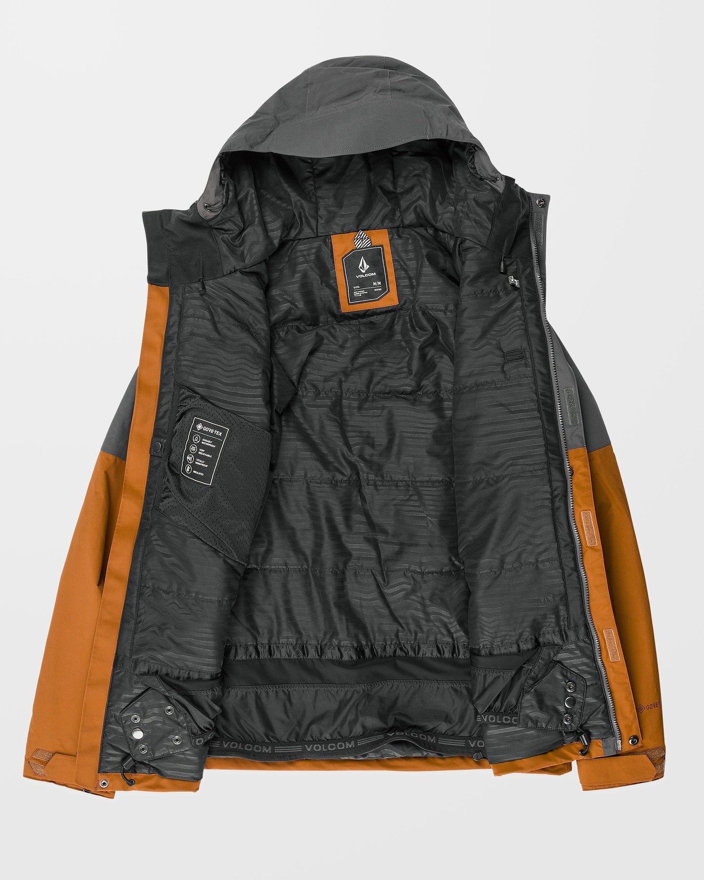 Jacke L Isoliertes Gore-Tex - Karamell