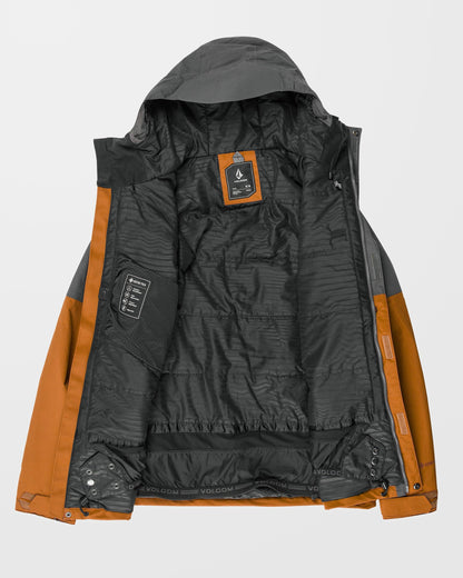 Jacke L Isoliertes Gore-Tex - Karamell