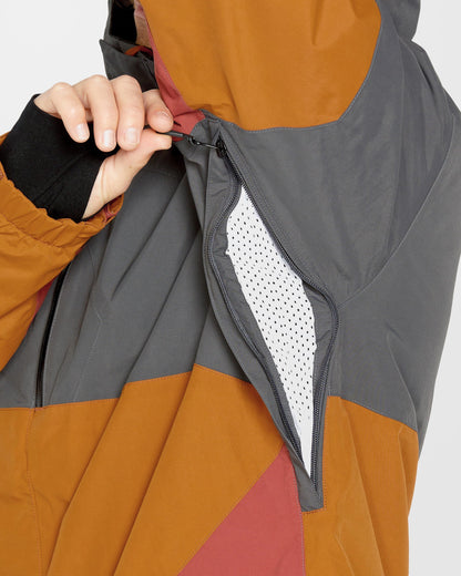 Jacke L Isoliertes Gore-Tex - Karamell